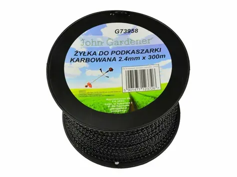 GEKO Struna do sekačky 2.4mm 300m / zvlněný profil 