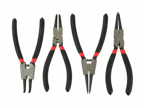 GEKO Kleště seeger sada 4ks 160mm / přímé a zahnuté