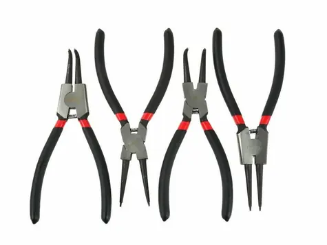 GEKO Kleště seeger sada 4ks 200mm / přímé a zahnuté