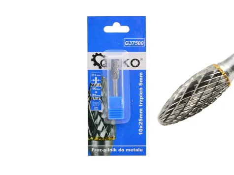 GEKO Fréza na kov válcová 10x25mm / 6mm 