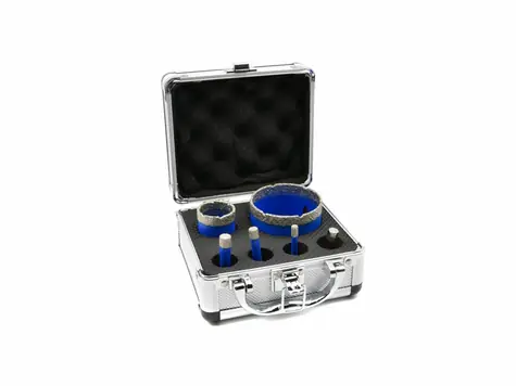 GEKO Korunkový vrták diamantový sada 6ks / 6-68mm 