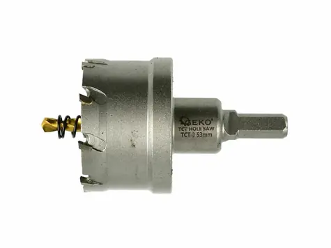 GEKO Korunkový vrták do kovu TCT 53mm