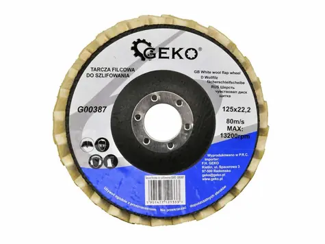 GEKO G00387 / Brusný kotouč křídlový / 125 x 8 x 22.2 mm 