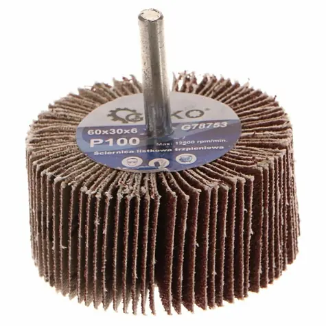 GEKO G78753 / Brusný kotouč se stopkou / 60 x 30 x 6 mm / P100