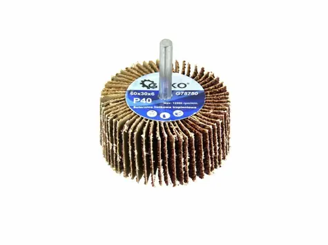 GEKO G78752 / Brusný kotouč se stopkou / 60 x 30 x 6 mm / P80