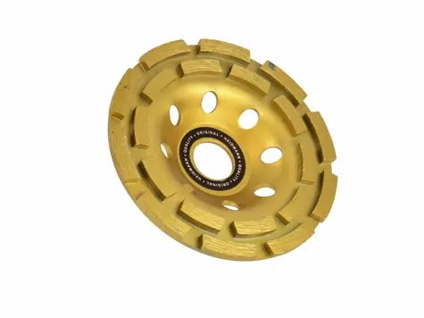 GEKO H00122 / Brusný kotouč hrnkový diamantový dvouřadý / 125 x 5 x 22.2 mm