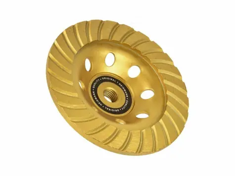 GEKO H00121 / Brusný kotouč hrnkový diamantový turbo / 125 x 5 mm / M14