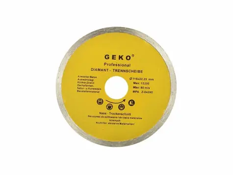 GEKO G00240 / Řezný kotouč diamantový celoobvodový / 115 x 8 x 22.2 mm