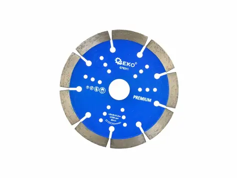 GEKO G78311 / Řezný kotouč diamantový segmentový / 125 x 10 x 22.2 mm