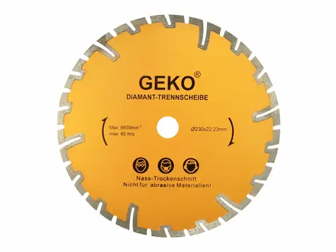 GEKO G00226 / Řezný kotouč diamantový segmentový / 230 x 8 x 22.2 mm