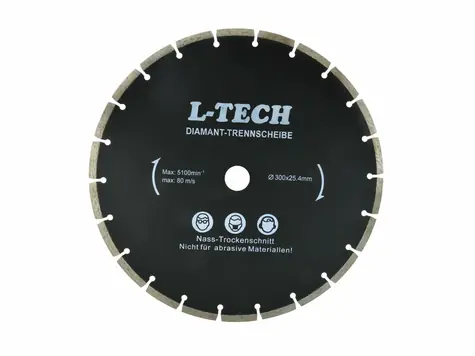 GEKO G00227 / Řezný kotouč diamantový segmentový / 300 x 8 x 25.4 mm