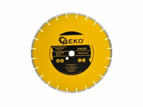 GEKO G00228 / Řezný kotouč diamantový segmentový / 350 x 8 x 25.4 mm