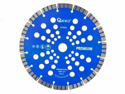 GEKO G78323 / Řezný kotouč diamantový turbo-segmentový / 230 x 10 x 22 mm