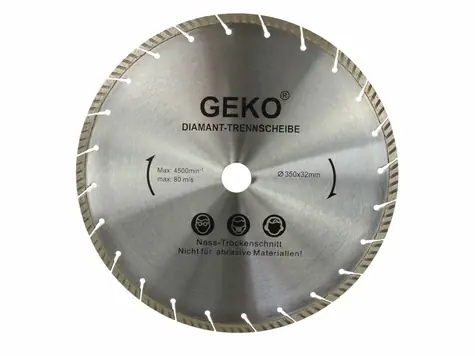 GEKO G00209 / Řezný kotouč diamantový turbo-segmentový / 350 x 10 x 32 mm