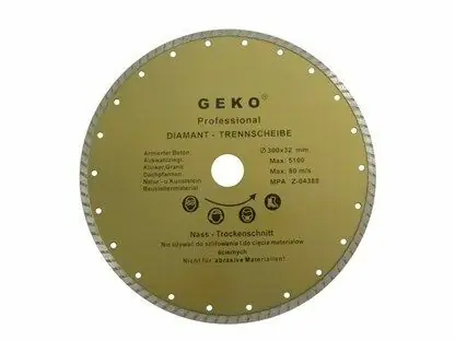 GEKO G00264 / Řezný kotouč diamantový Turbo / 230 x 8 x 22.2 mm