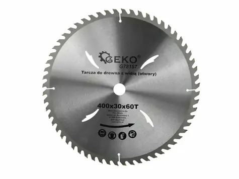 GEKO G78157 / Pilový kotouč na dřevo / 400 x 30 mm / 60T