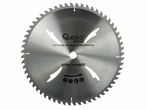 GEKO G78162 / Pilový kotouč na dřevo / 450 x 30 mm / 60T