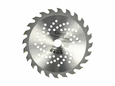 GEKO G78045 / Pilový kotouč vidiový s otvory / 185 x 20 mm / 24T