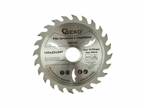GEKO G00105 / Pilový kotouč vidiový / 125 x 22 mm / 24T