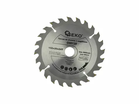 GEKO G00120 / Pilový kotouč vidiový / 150 x 20 mm / 24T