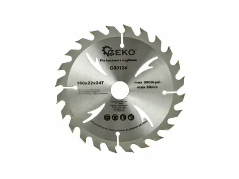 GEKO G00124 / Pilový kotouč vidiový / 160 x 22 mm / 24T