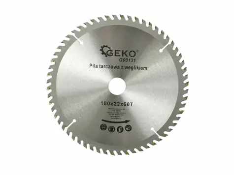 GEKO G00131 / Pilový kotouč vidiový / 180 x 22 mm / 60T