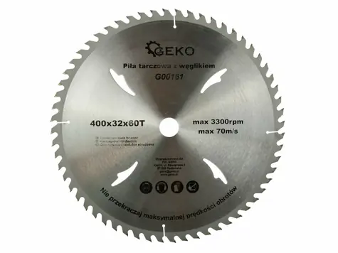 GEKO G00161 / Pilový kotouč vidiový / 400 x 32 mm / 60T