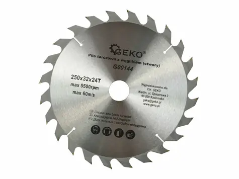 GEKO G00144 / Pilový kotouč / 250 x 32 mm / 24T