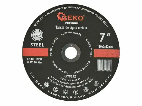 GEKO G78232 / Řezný kotouč na kov / 180 x 2 x 22.2 mm