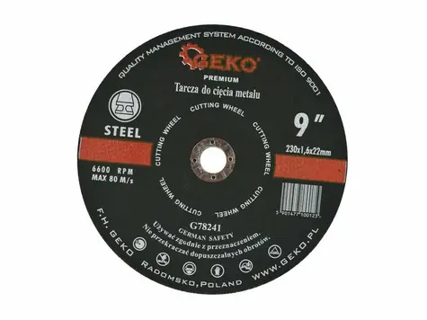 GEKO G78241 / Řezný kotouč na kov / 230 x 1.6 x 22.2 mm