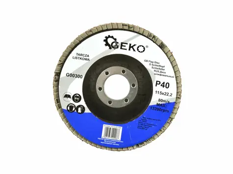 GEKO G00300 / Lamelový kotouč / 115 x 22.2 mm / P40