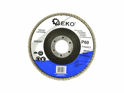 GEKO G00301 / Lamelový kotouč / 115 x 22.2 mm / P60