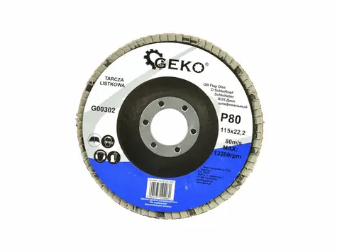 GEKO G00302 / Lamelový kotouč / 115 x 22.2 mm / P80