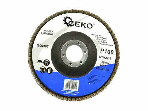 GEKO G00307 / Lamelový kotouč / 125 x 22.2 mm / P100