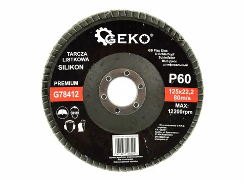 GEKO G78412 / Lamelový kotouč / 125 x 22.2 mm / P60