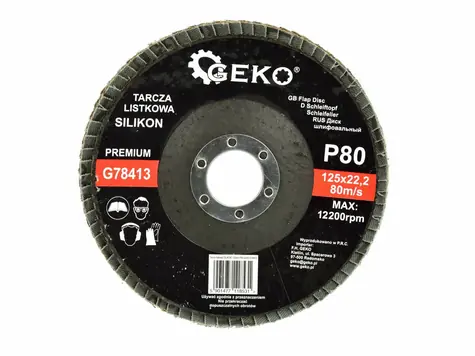GEKO G78413 / Lamelový kotouč / 125 x 22.2 mm / P80