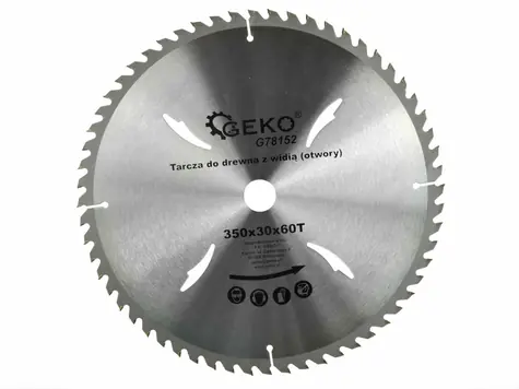 GEKO G78152 / Pilový kotouč na dřevo / 350 x 30 mm / 60T