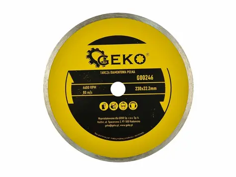 GEKO G00246 / Diamantový kotouč s kontinuálním ráfkem / 230 x 22.2 mm