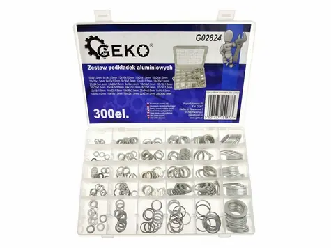 GEKO Hliníkové podložky set 300 ks 