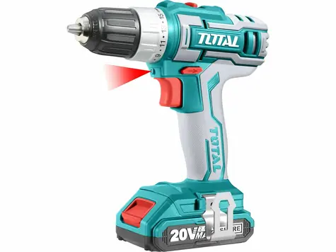 TOTAL-TOOLS TDLI2002E / Aku vrtací šroubovák / 20V / 1500 ot-min / 2x aku