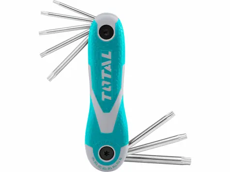 TOTAL-TOOLS industrial Klíče TORX kapesní sada 8ks / CrV