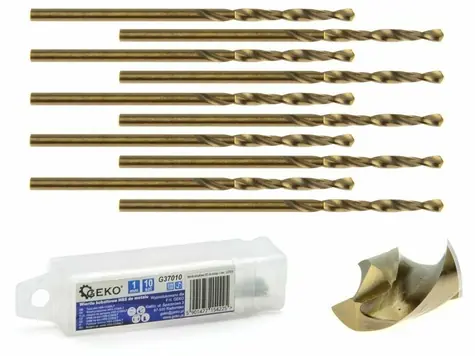 GEKO Vrták do kovu 1mm / HSS / balení 10 ks 