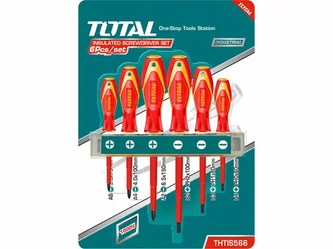 TOTAL-TOOLS industrial Šroubováky 1000V sada 6ks / VDE / CrV
