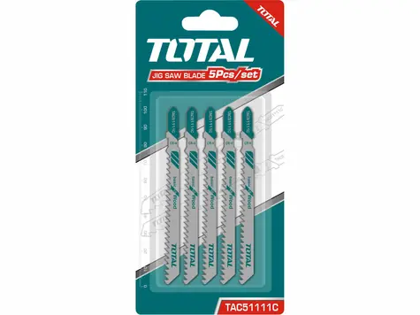 TOTAL-TOOLS TAC51111C / Plátky do přímočaré pily - dřevo 5ks 