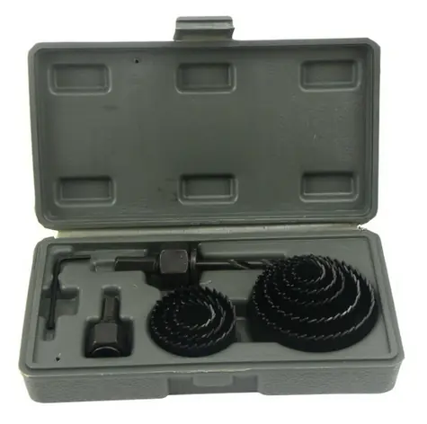 GEKO G30001 Vrtáky vykružovací korunkové do dřeva sada 11ks / 19-64 mm
