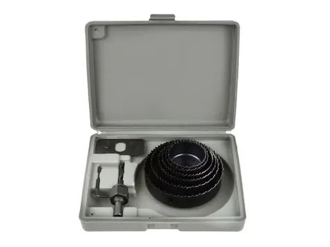 GEKO G30002 Vrtáky vykružovací korunkové do dřeva sada 8ks / 51-102mm