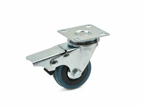 GEKO Náhradní otočné kolečko guma/polypropylen s brzdou 50mm 
