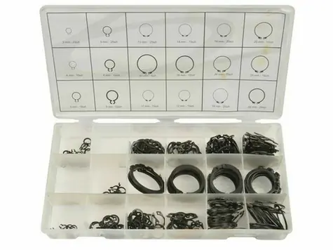 GEKO Pojistné kroužky sada 300ks / R1-R19 / pr. 3 -32mm