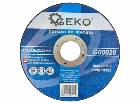GEKO Řezný kotouč na kov 115x1.0x22.23mm 
