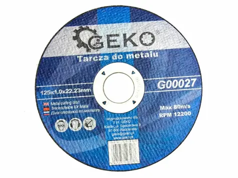 GEKO Řezný kotouč na kov 125x1.0x22.23mm 